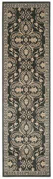 Nourison Riviera Grey Runner 6 to 9 ft Wool Carpet 103122
