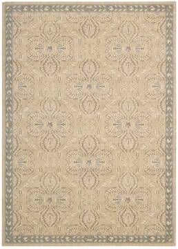 Nourison Riviera Beige Rectangle 5x7 ft Wool Carpet 103136