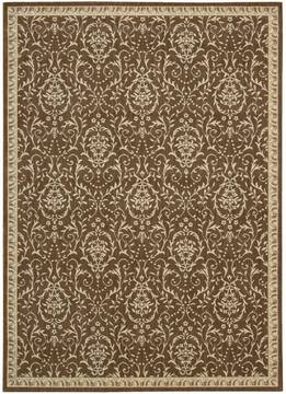 Nourison Riviera Brown Rectangle 5x7 ft Wool Carpet 103148