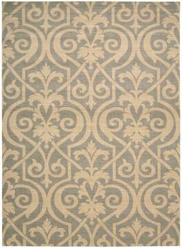 Nourison Riviera Grey Rectangle 4x6 ft Wool Carpet 103165