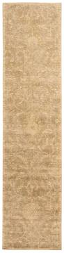 Nourison Silk Elements Beige Runner 10 to 12 ft Wool Carpet 103274