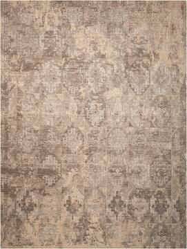 Nourison Silk Elements Beige Rectangle 6x9 ft Wool Carpet 103295