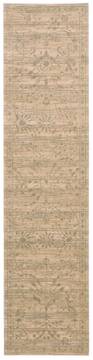 Nourison Silk Elements Beige Runner 10 to 12 ft Wool Carpet 103334