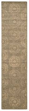 Nourison Silken Allure Beige Runner 10 to 12 ft Wool Carpet 103490
