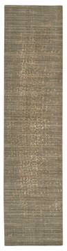 Nourison Silken Allure Beige Runner 10 to 12 ft Wool Carpet 103495