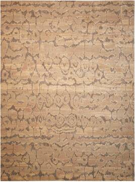 Nourison Silken Allure Beige Rectangle 6x9 ft Wool Carpet 103518