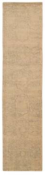 Nourison Silken Allure Beige Runner 10 to 12 ft Wool Carpet 103538