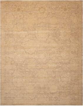 Nourison Silken Allure Beige Rectangle 6x9 ft Wool Carpet 103539