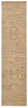 Nourison Silken Allure Beige Runner 10 to 12 ft Wool Carpet 103543