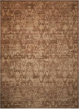 Nourison Silken Allure Brown Rectangle 6x9 ft Wool Carpet 103555