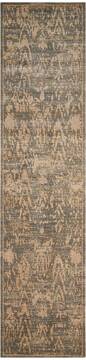 Nourison Silken Allure Grey Runner 10 to 12 ft Wool Carpet 103559