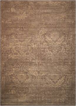 Nourison Silken Allure Beige Rectangle 6x9 ft Wool Carpet 103571