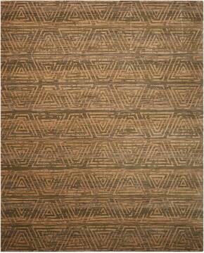 Nourison Silken Allure Grey Rectangle 6x9 ft Wool Carpet 103575