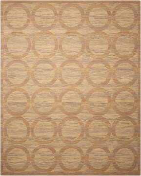 Nourison Silken Allure Beige Rectangle 6x9 ft Wool Carpet 103579