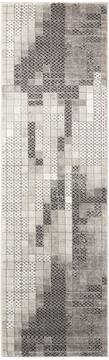 Nourison Soho Grey Runner 6 to 9 ft Polypropylene Carpet 103679