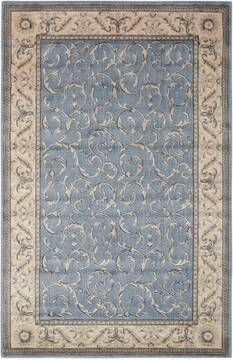 Nourison Somerset Blue Rectangle 2x3 ft Polyester Carpet 103743