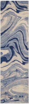 Nourison Somerset Blue Runner 6 ft and Smaller Polyester Carpet 103961