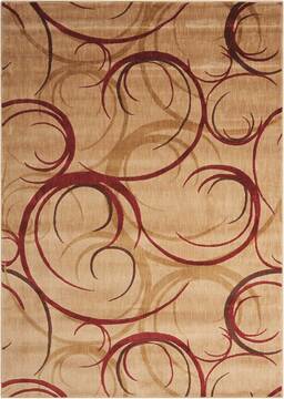 Nourison Somerset Beige Rectangle 4x6 ft Polyester Carpet 104028