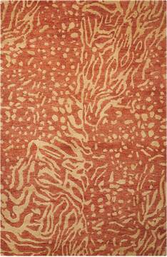 Nourison Tahoe Red Rectangle 6x9 ft Wool Carpet 104448