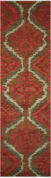 Nourison TAHOE MODERN Red Runner 6 to 9 ft Wool Carpet 104470