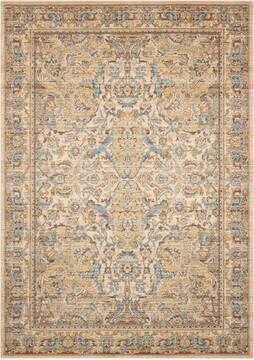 Nourison Timeless Beige Rectangle 12x15 ft Wool Carpet 104590