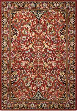 Nourison Timeless Red 5'6" X 8'0" Area Rug  805-104597