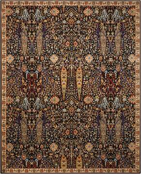 Nourison Timeless Blue Rectangle 12x15 ft Wool Carpet 104612