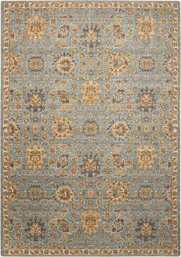 Nourison Timeless Blue Rectangle 12x15 ft Wool Carpet 104617