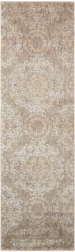 Nourison TRANQUILITY Grey Runner 6 to 9 ft nylon Carpet 104693