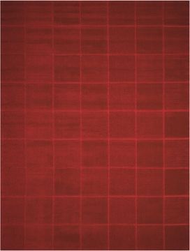 Nourison WESTPORT Red Rectangle 8x10 ft Wool Carpet 105745