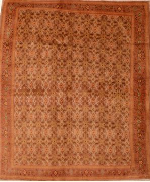 Sino-Persian Beige Hand Knotted 4'5" X 5'3"  Area Rug 100-109094