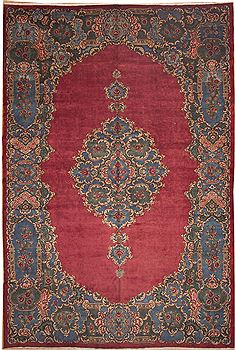 Persian Kerman Red Rectangle 11x16 ft Wool Carpet 11242