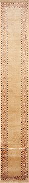 Pakistani Pishavar Yellow Runner 21 to 25 ft Wool Carpet 11467