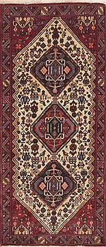 Persian Qashqai Green Rectangle 3x5 ft Wool Carpet 11546