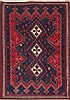 Afshar Red Hand Knotted 53 X 75  Area Rug 100-11917 Thumb 0