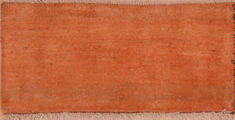 Indian Gabbeh Orange Rectangle 1x2 ft Wool Carpet 110315
