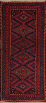 Armenian Kilim Blue Runner 10 to 12 ft Wool Carpet 110407