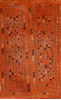 Kilim Orange Flat Woven 47 X 78  Area Rug 100-110832 Thumb 0