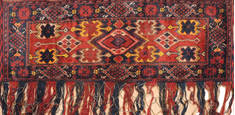 Baluch Red Hand Knotted 1'7" X 4'11"  Area Rug 100-111046