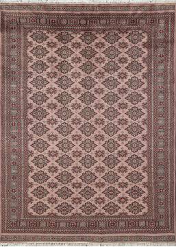 Pakistani Jaldar Purple Rectangle 6x9 ft Wool Carpet 111238