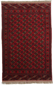 Bokhara Red Hand Knotted 5'10" X 9'0"  Area Rug 254-111877