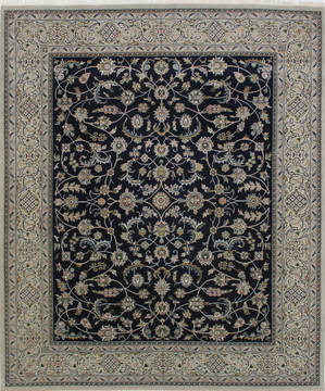 Nain Blue Hand Knotted 8'2" X 9'9"  Area Rug 902-112048