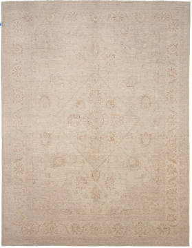 Pakistani Haji Jalili Beige Rectangle 8x10 ft Wool Carpet 112060