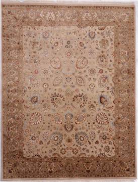 Jaipur Beige Hand Knotted 8'1" X 10'5"  Area Rug 905-112359