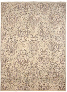 Modern Green Hand Knotted 8'6" X 11'9"  Area Rug 254-112371