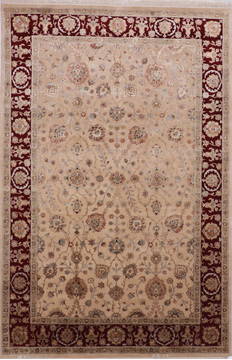 Jaipur Beige Hand Knotted 6'0" X 9'2"  Area Rug 905-112502