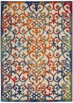 Nourison Aloha Multicolor Rectangle 10x13 ft Polypropylene Carpet 112691