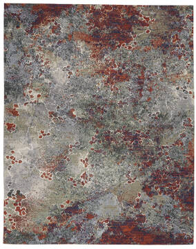 Nourison Artworks Red Rectangle 8x10 ft Wool Carpet 112703
