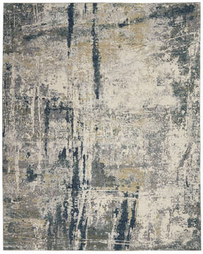 Nourison Artworks Beige Rectangle 8x10 ft Wool Carpet 112724