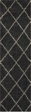 Nourison Brisbane Grey Runner 6 ft and Smaller Polypropylene Carpet 112754